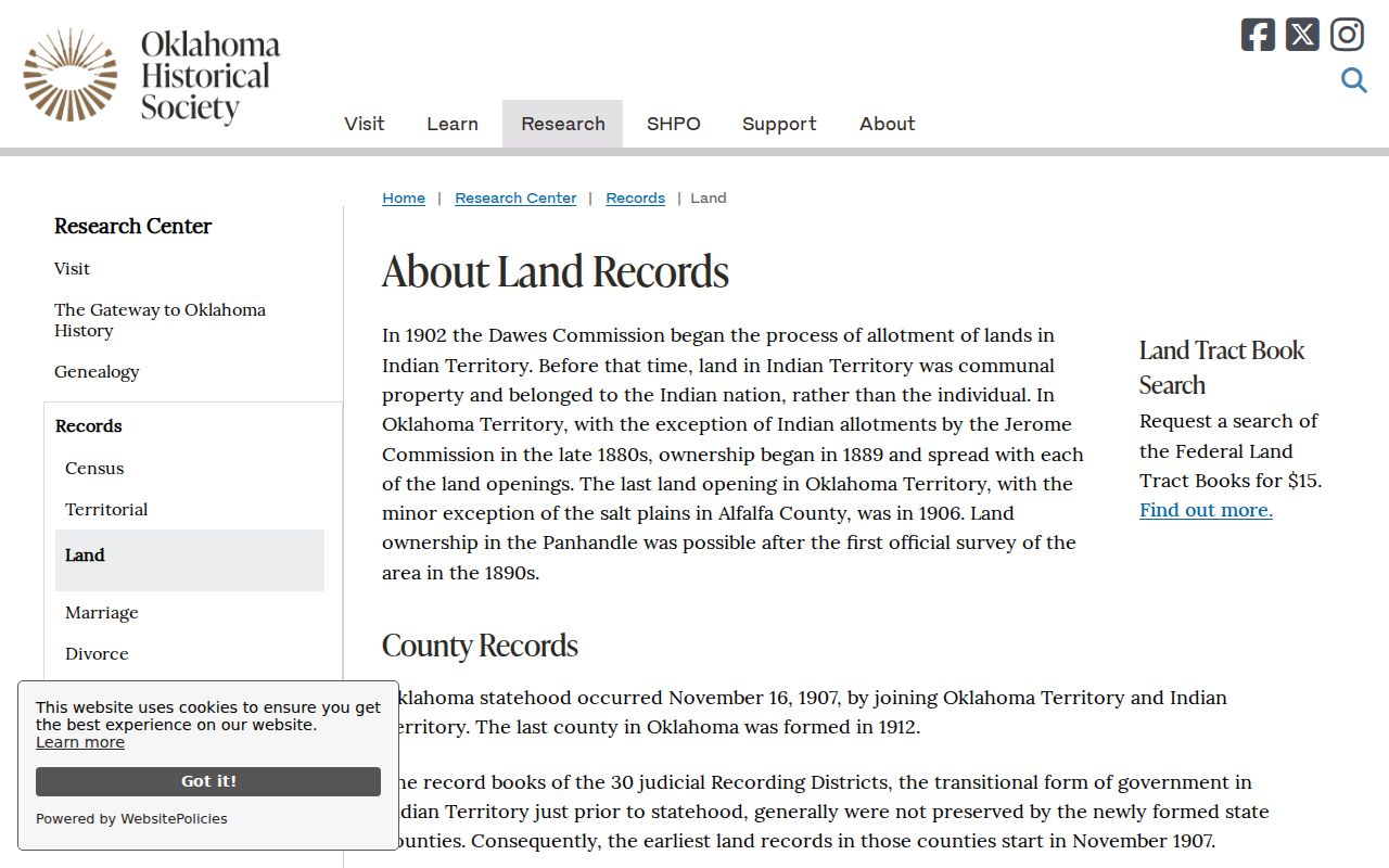Instrument Land Oklahoma Property Records | Statewide Records Search